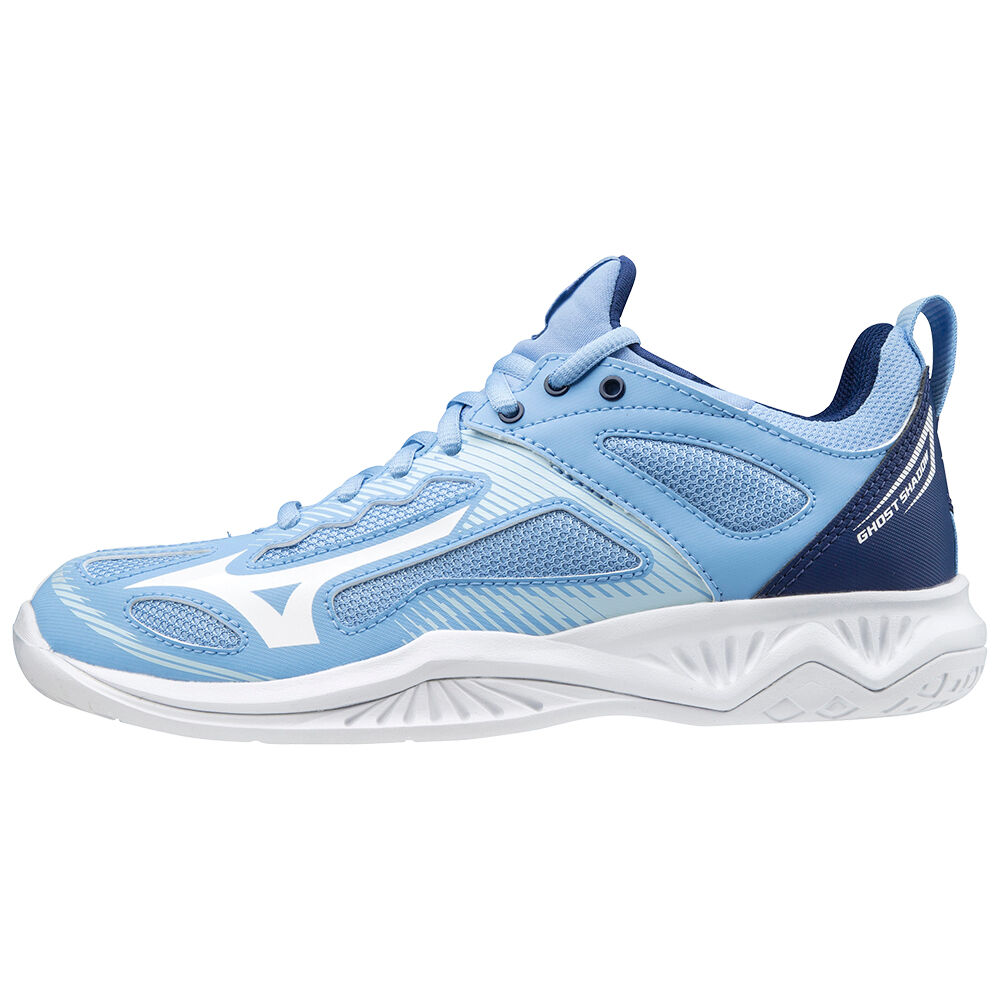 Damske Hadzanarske Tenisky Mizuno Ghost Shadow Modre/Biele Vypredaj JXHK90857